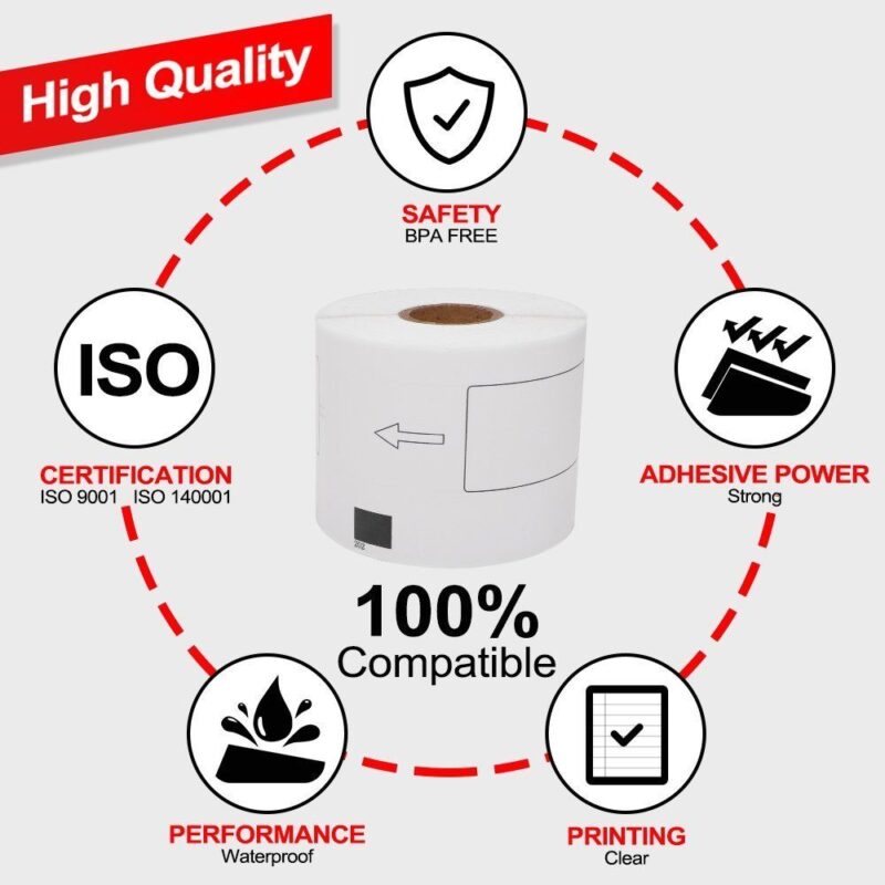 Direct thermal label Brother compatible label - Image 6